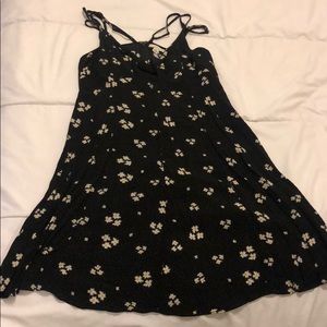 American Eagle Black Floral Dress Size 10